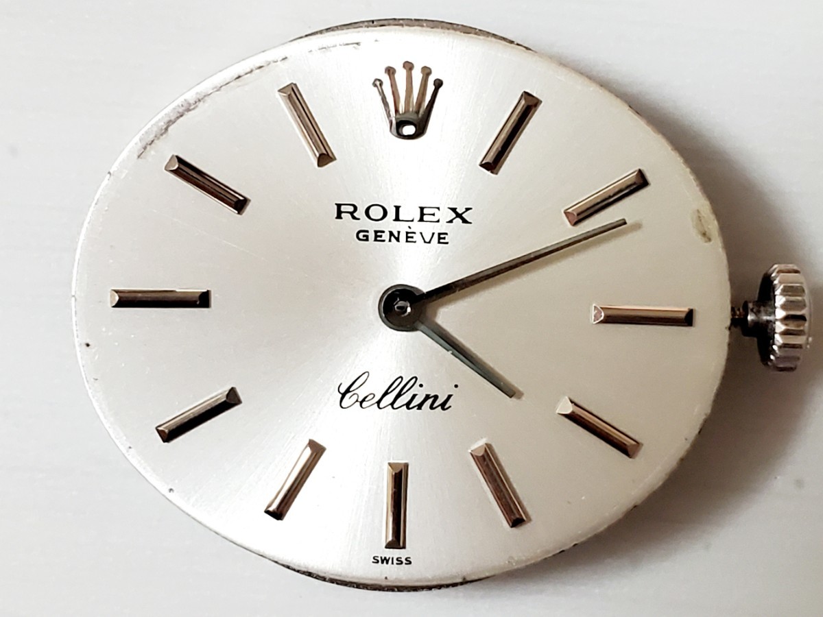 ROLEX ロレックス Cellini チェリーニ 19石 1600 ムーヴメントリューズ文字盤セットの画像1