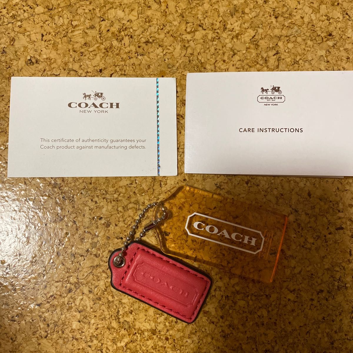 COACH New York コーチ　トートバッグ　本革　ピンク