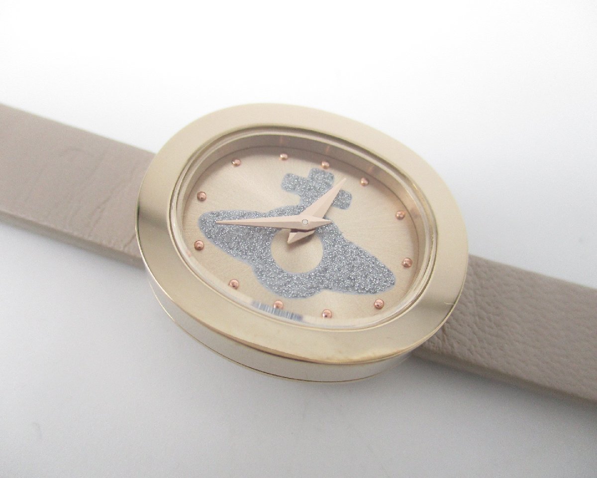 # Vivienne Westwood # не использовался # овальный двойной ремешок VW97F2-48# без налогов 45,000 иен # женские наручные часы 
