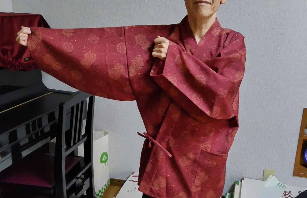 正絹仕立て上がり上着「作務衣」 単衣着物 Yahoo!フリマ(旧)-