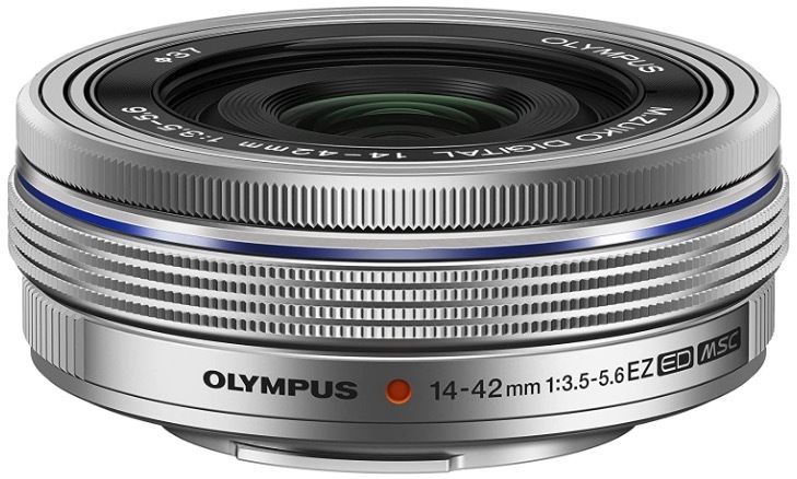 ■新品■ ☆送料無料 OLYMPUS オリンパス M.ZUIKO DIGITAL ED 14-42mm F3.5-5.6 EZ シルバー 電動式パンケーキズームレンズ ＃27144の画像1