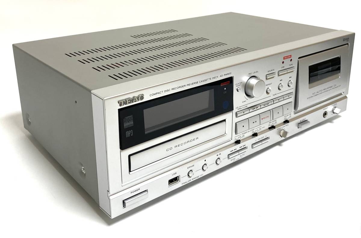 ☆美品/ジャンク☆ TEAC ティアック AD-RW900 シルバー CD ☆美品/ジャンク☆ TEAC ティアック AD-RW900 シルバー CD