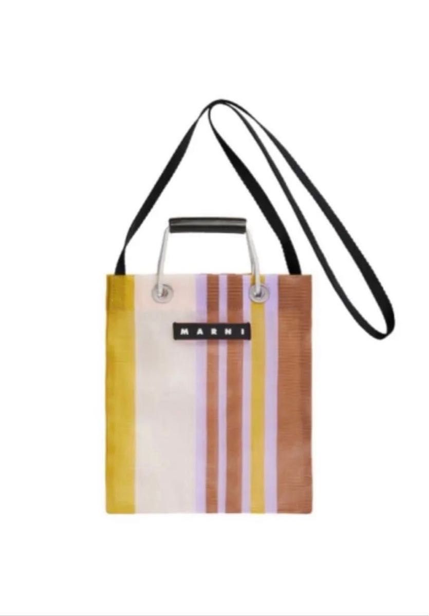 格安販売の 美品☆正規品 MARNIマルニマーケットストライプミニバッグ