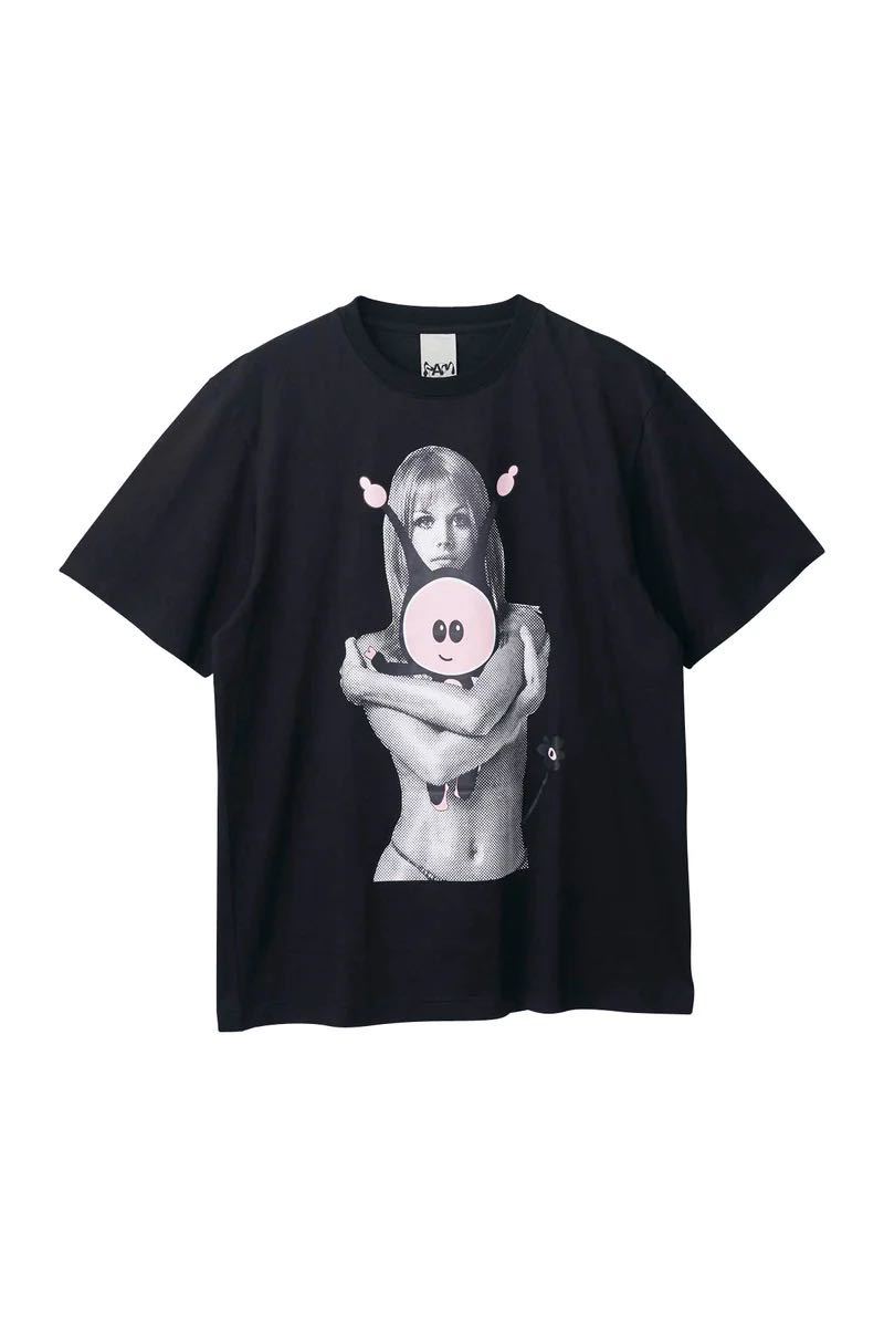 P.A.M. × HYSTERIC GLAMOUR MARPI HUG Tシャツ パム× ヒステリックグラマー コラボTシャツ ブラック MサイズP.A.M.（Perks And Mini）