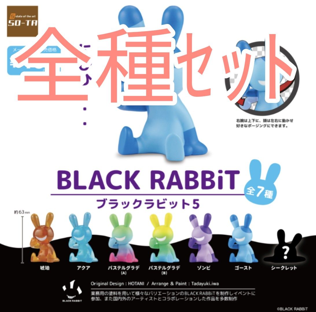 全種ｾｯﾄ【新品未使用】BLACK RABBiT (ブラックラビット) 5 SO-TA ソータ ガチャガチャ カプセルフィギュア