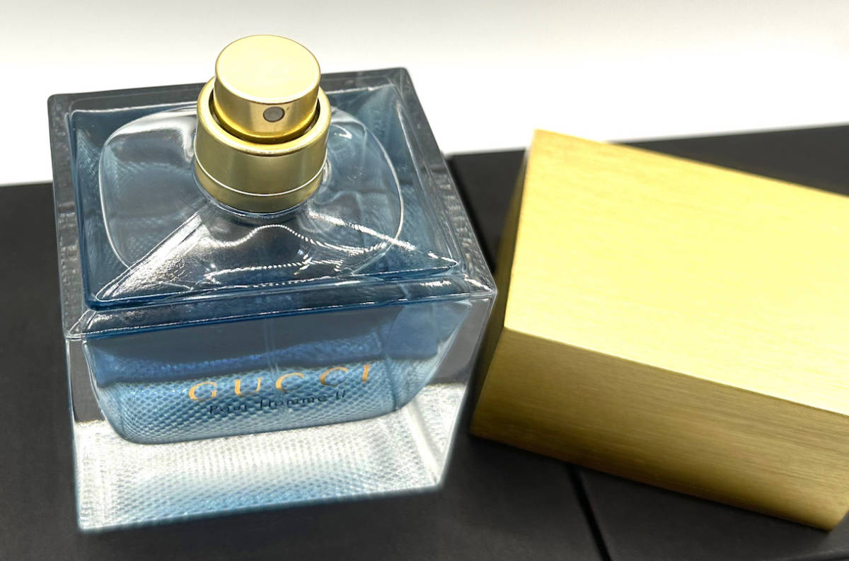 ★グッチ香水・GUCCI POUR HOMME II EDT.3.3FL.OZ. ★100ml ★未使用/開封展示/地下冷暗倉庫保管/箱無・廃盤・入手困難_画像8