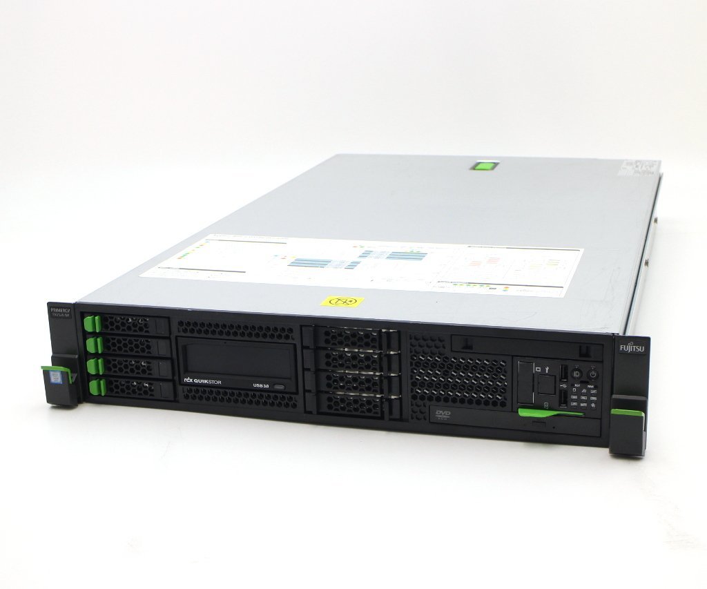 富士通 PRIMERGY RX2520 M1 Xeon E5-2403 v2 1.8GHz*2 24GB 900GBx2台(SAS2.5インチ/6Gbps/RAID1) DVD-ROM RAID Ctrl SAS 6G 0/1(D2607)_画像1