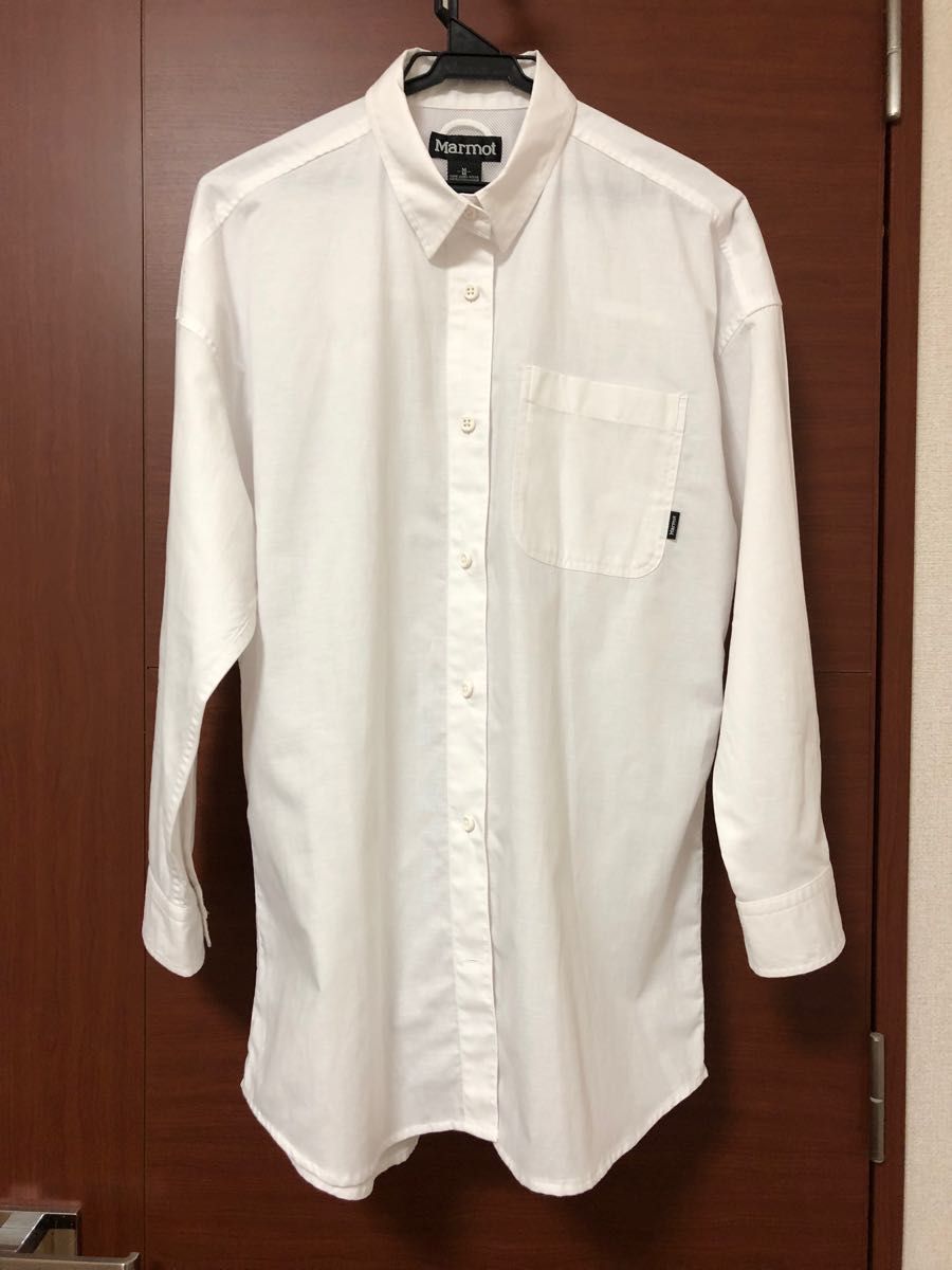 マーモット MARMOT ウィメンズストライプロングスリーブシャツ W's Stripe L/S Shirt Mサイズ　美品