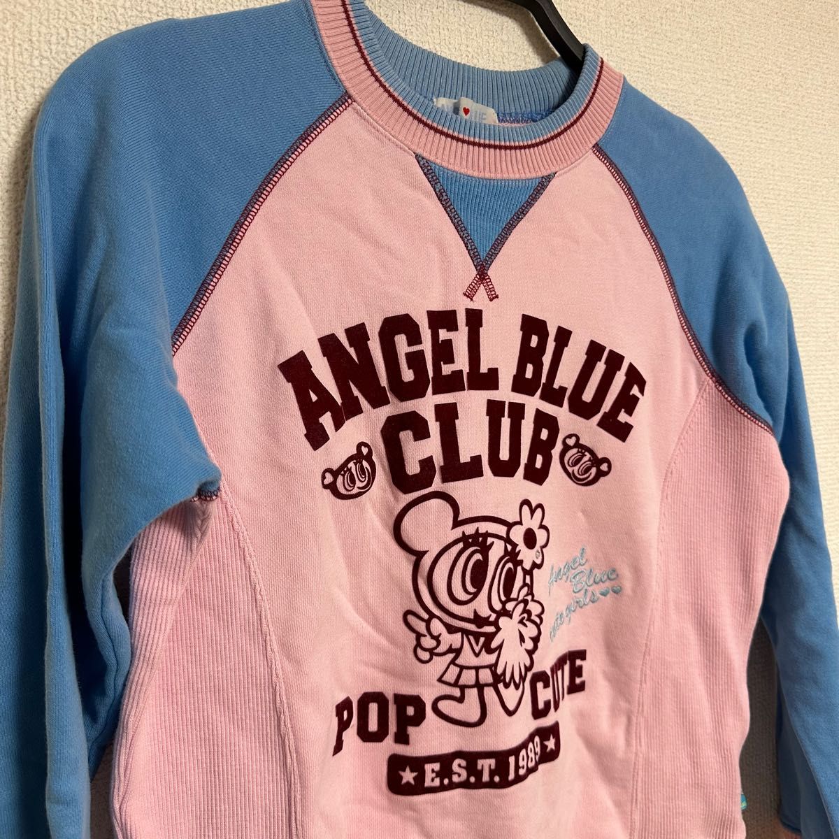 ANGEL BLUE エンジェルブルー トレーナー レッド ハニーデビル