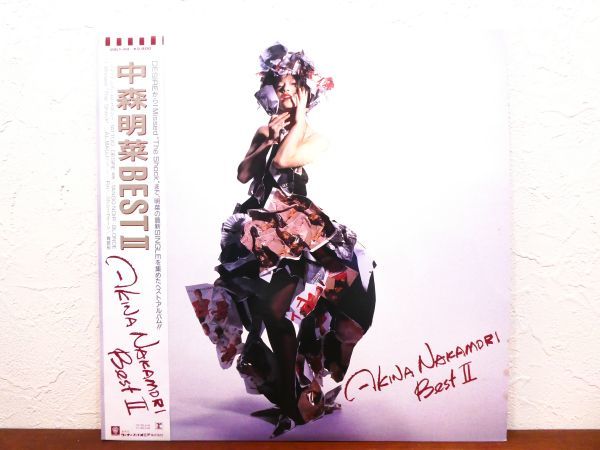 ジャパニーズポップス S) ○(L-6) 中森明菜 AKINA NAKAMORI 「 BESTⅡ 」 LPレコード 帯付き 28L1-49 @80  買取 値段