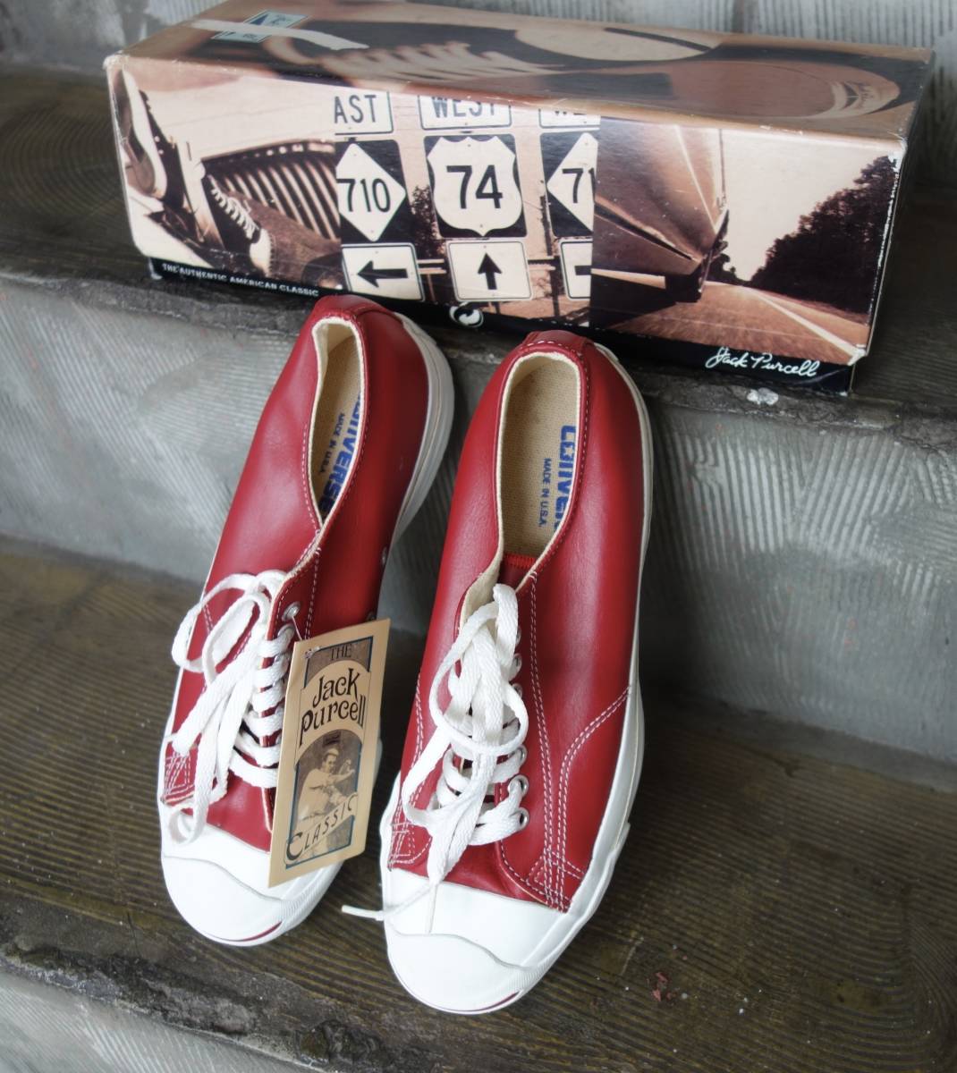 爆売り! デッドストック USA製 タグ&箱付 新品 TK CONVERSE 入手困難