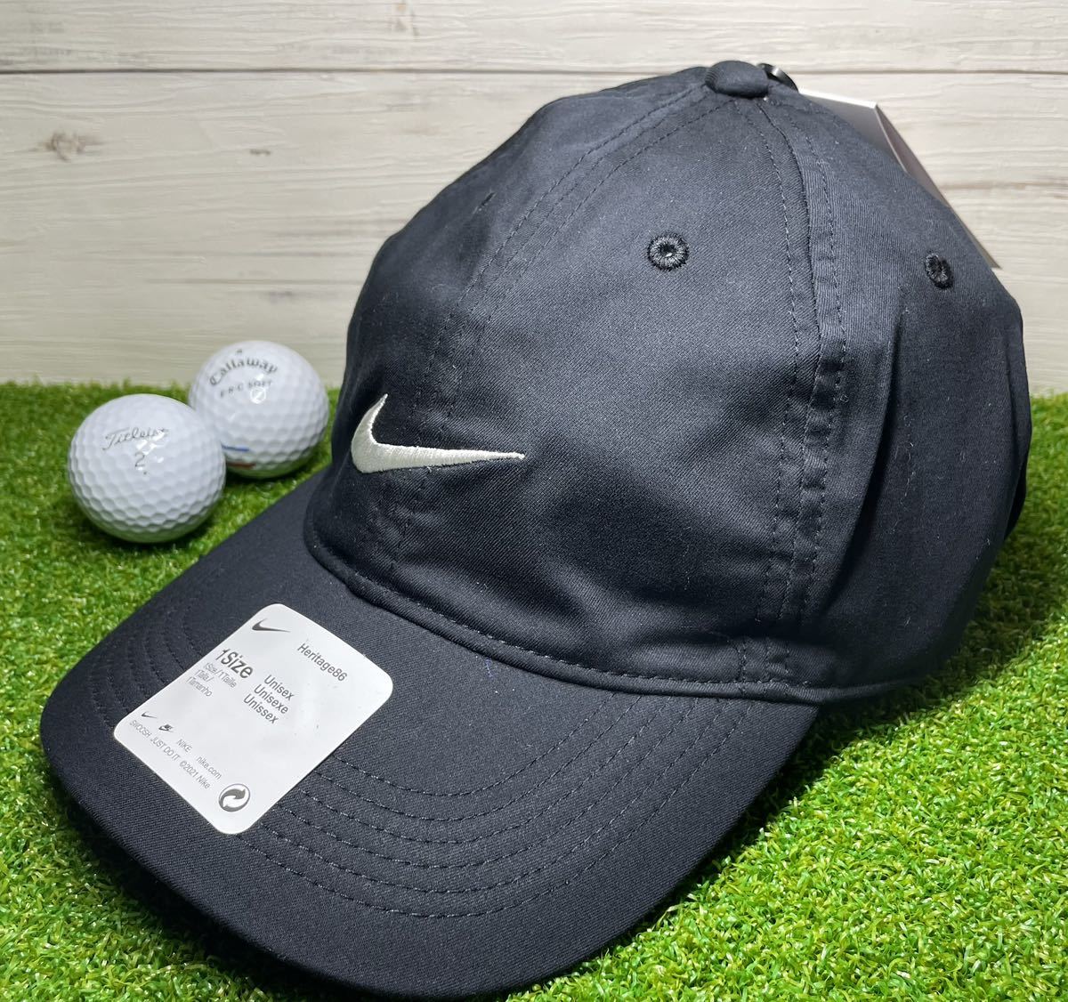  new goods NIKE Golf cap worn te-ji black 