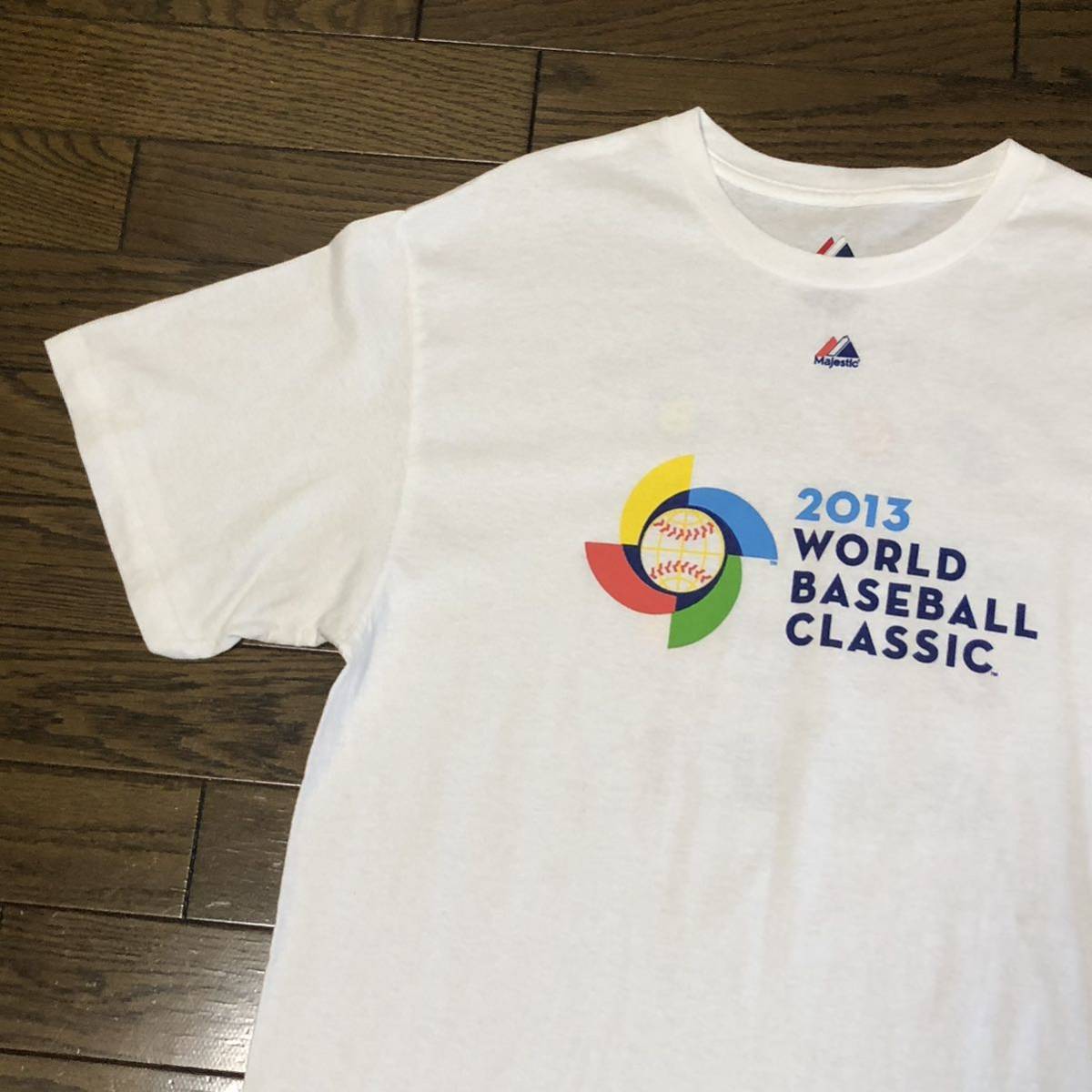 【送料無料】Majestic WBC2013半袖Tシャツ白　メンズLサイズ　マジェスティクワールドベースボールクラシック野球_画像2