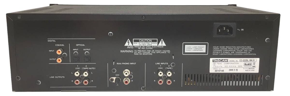 美品 》TASCAM CDレコーダー/カセットコンビネーションデッキ CC