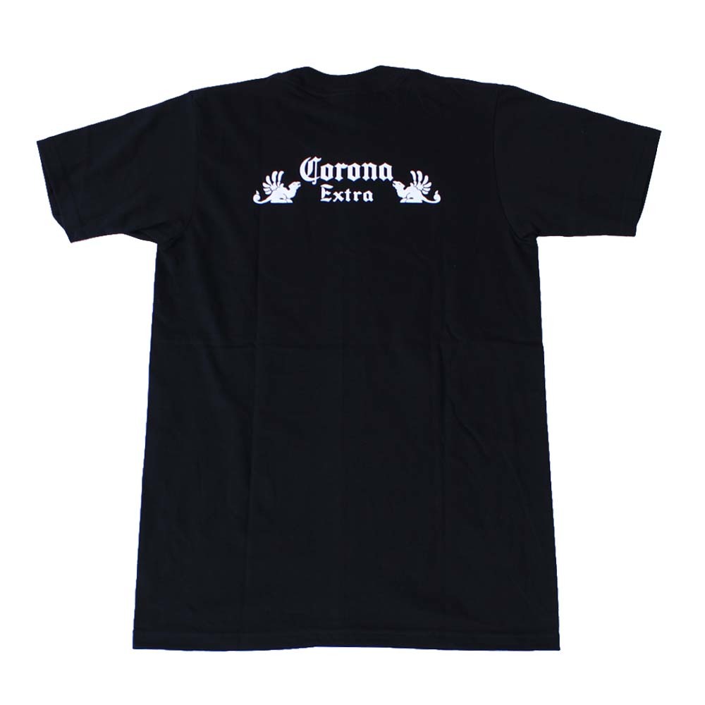 ag2●新品 黒 Mサイズ●コロナ エキストラ CORONA EXTRA 半袖Tシャツ//バンドTシャツ ロックTシャツ お酒 ビール_画像2