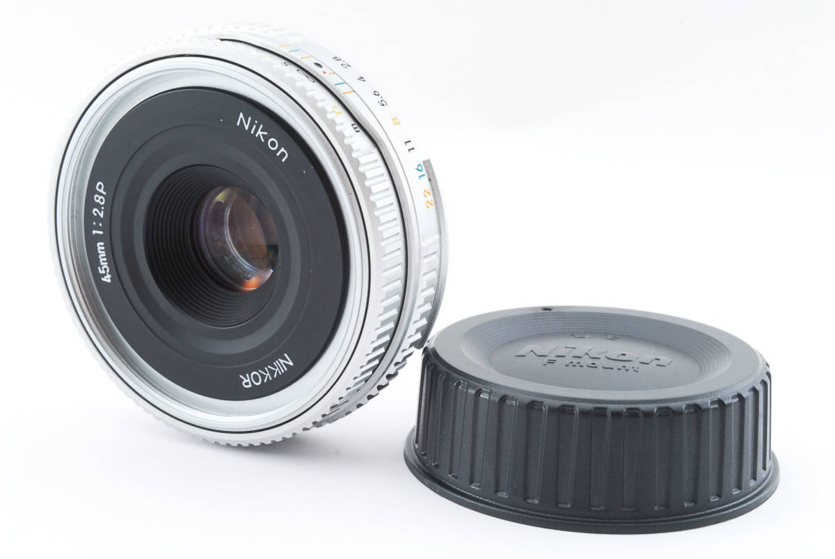 ニコン Ai-s Nikkor 45mm f/2.8 P シルバー MF レンズ F マウント
