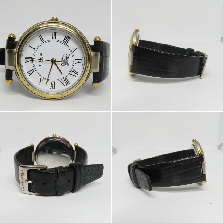 バーバリーズ クオーツ腕時計 ホワイト文字盤 ※動作保証なしの画像7