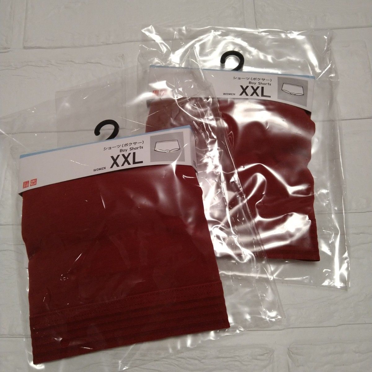 ユニクロ UNIQLO レディース ボクサーショーツ XXLサイズ 新品2点セット