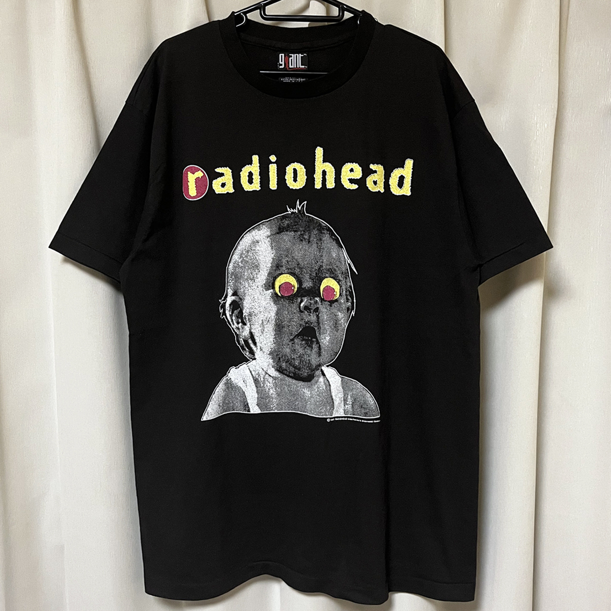 XLサイズ Radiohead レディオヘッド Pablo Honey パブロハニー Tシャツ オルタナ ロックバンド 新品 黒 レア (90s ビンテージ USA製 Giant)