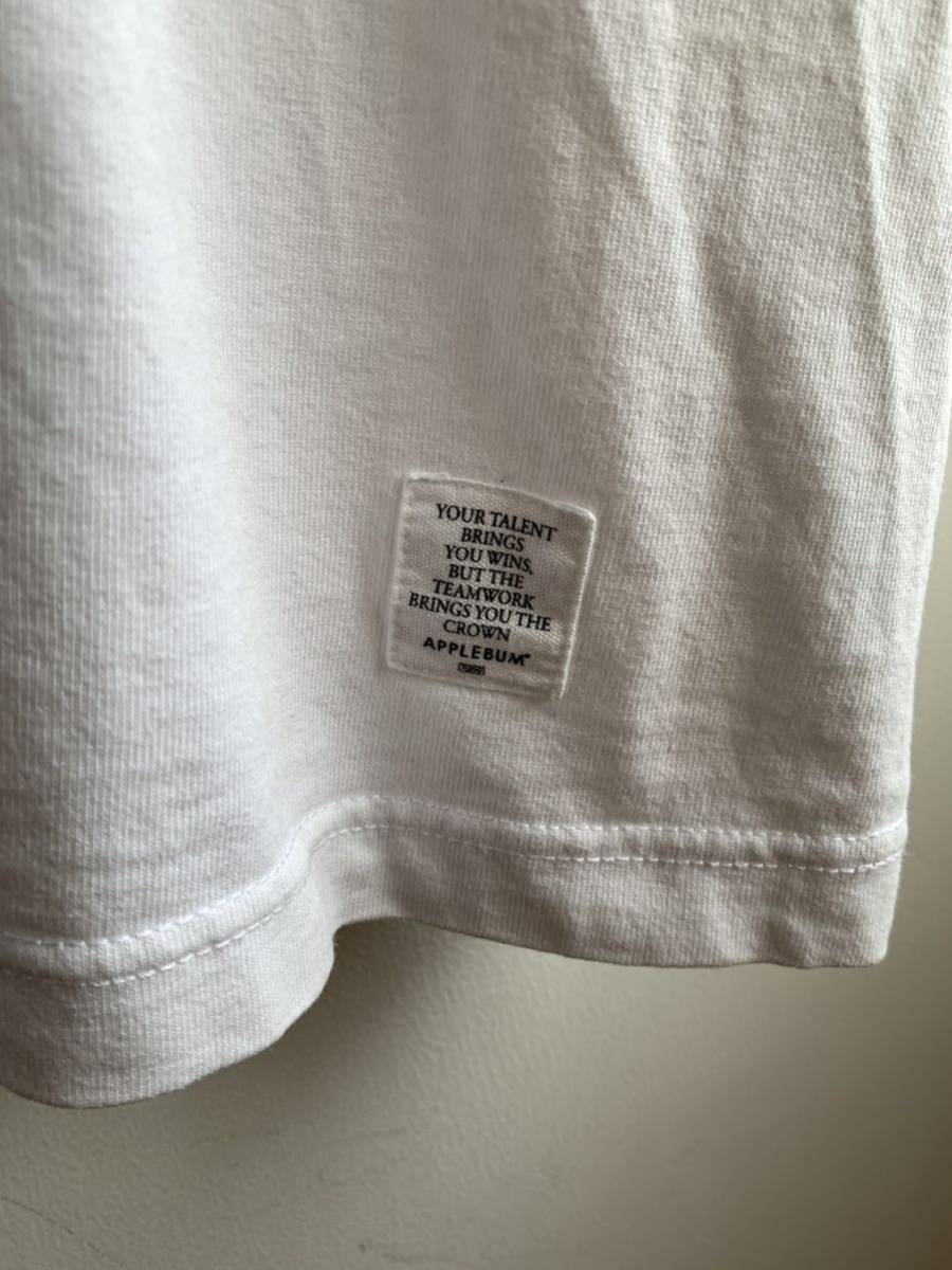 【美品】APPLEBUM Tシャツ 半袖 カットソー メンズ L 白 フォト 綿100% アップルバム_画像4