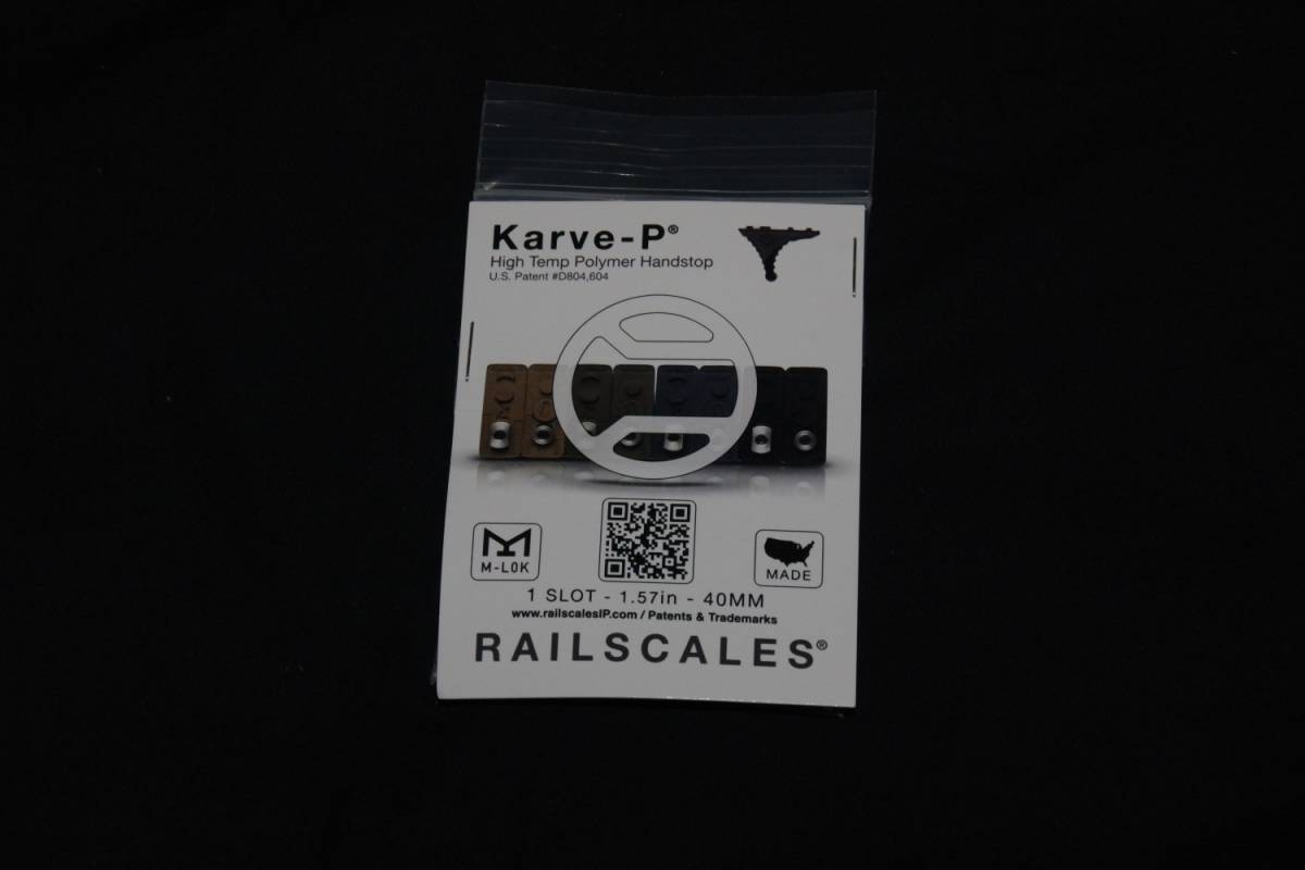 railscales Karve P M-LOK ハンドストップ ブラック