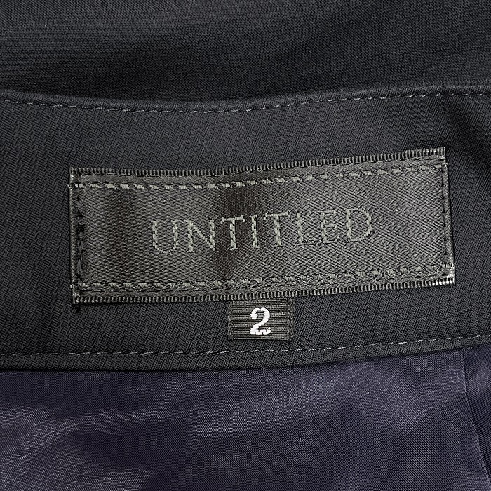  Untitled UNTITLED юбка-брюки брюки широкий flair шорты подкладка имеется одноцветный сделано в Японии хлопок 100% 2 темный темно-синий ( чёрный?) женский 