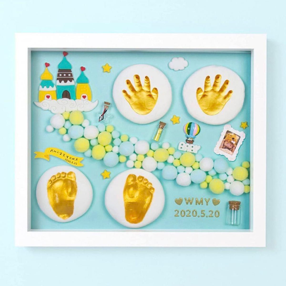 一生の宝物　手形　足形　アート　出産　記念　赤ちゃん　新生児　ギフト　ペット　プレゼント