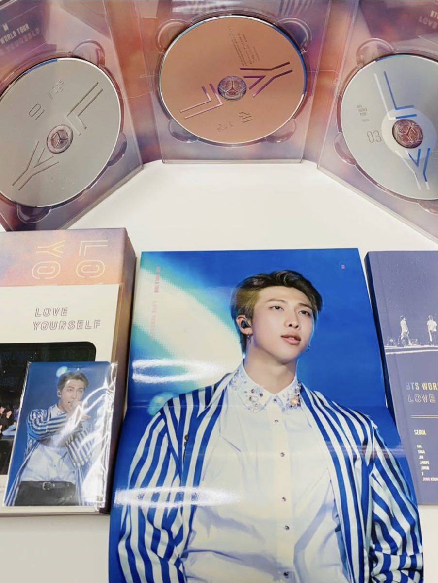 BTS Love Yourself SEOUL LYS DVD 韓国版 RM ナムジュン ポスター 特典ステッカー