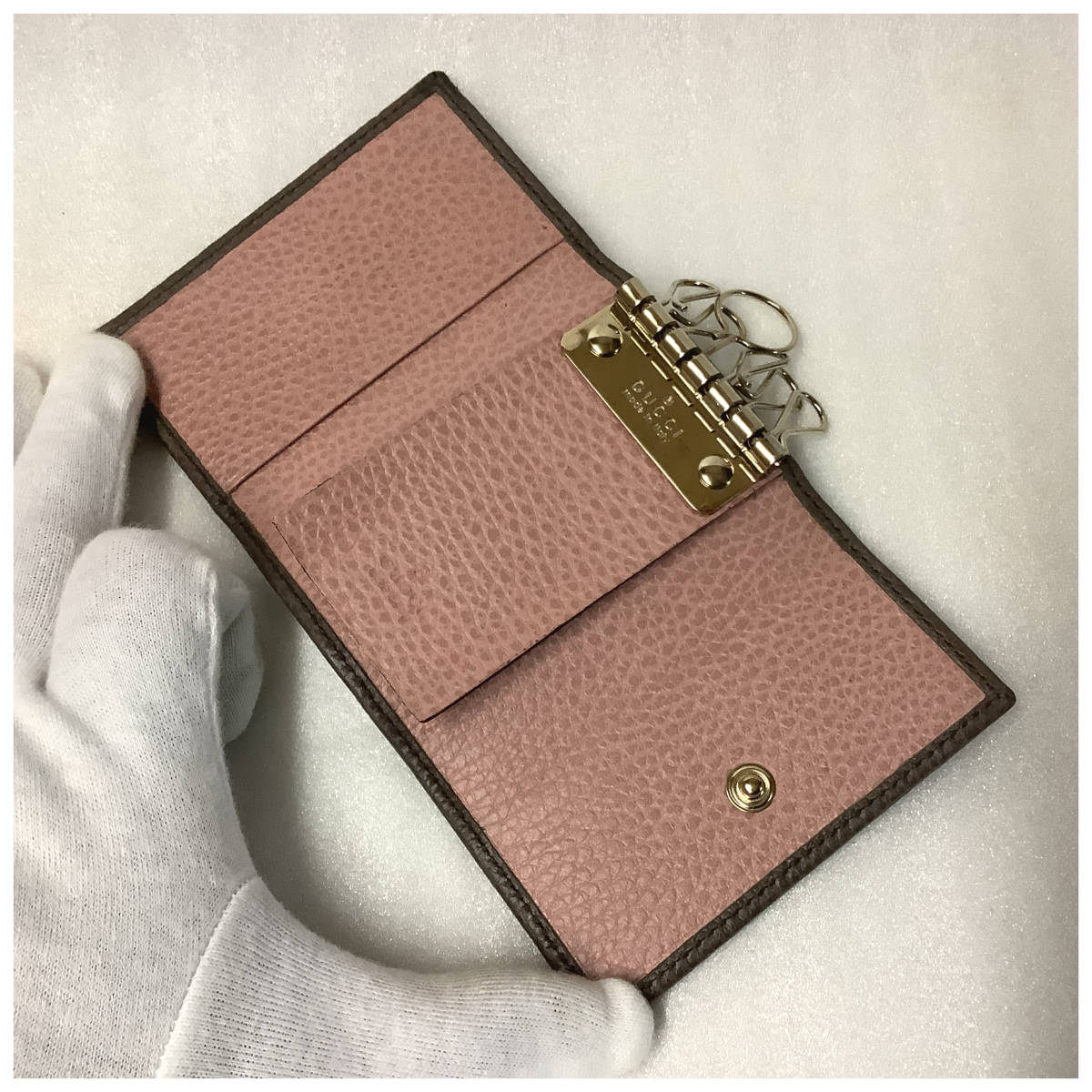 GUCCI グッチ スウィング レザー 6連キーケース ブラウン(服飾小物