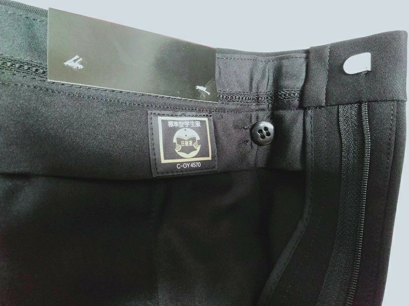 全国標準学生服上下155Aラウンドカラー学ラン日本製東レ超黒ポリエステル100%■ズボンはウエストサイズを要ご連絡