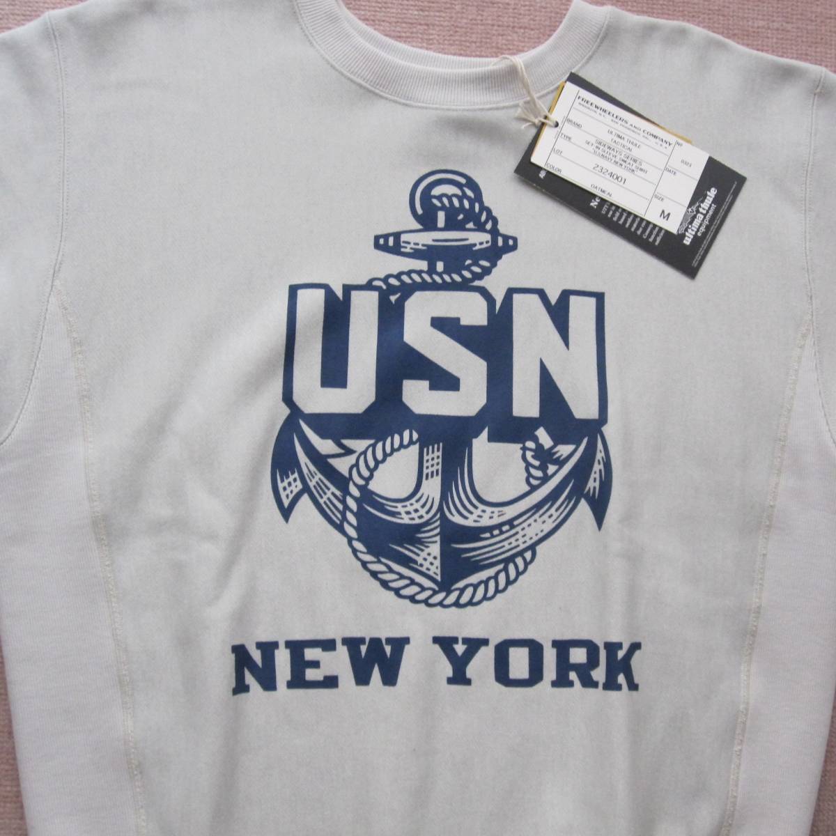 ☆新品 フリーホイーラーズ スウェットシャツ (M) "U.S.NAVY NEW YORK" / FREEWHEELERS / 