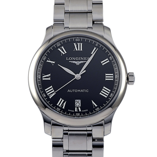 ロンジン LONGINES マスター コレクション L2.628.4.51.6 ブラック文字盤 新品 腕時計 メンズ_画像1