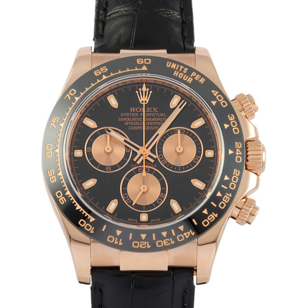 ロレックス ROLEX デイトナ コスモグラフ 116515LN ブラック/ピンク文字盤 中古 腕時計 メンズ