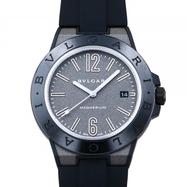 卸し売り購入 41 マグネシウム ディアゴノ BVLGARI ブルガリ 102307 メンズ 腕時計 新品 グレー文字盤 DG41C14SMCVD ディアゴノ
