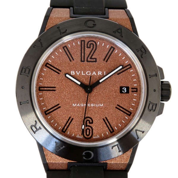 Bvlgari Bvlgari Diagono Magnesium 41 102306 DG41C11111111SMCVD BROWN DIAL NEW WATCH MEN