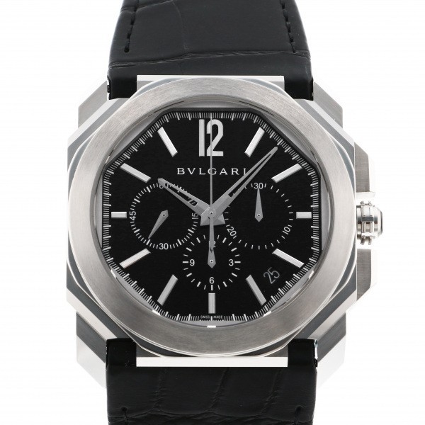 ブルガリ BVLGARI オクト ヴェロチッシモ クロノグラフ 102103 BGO41BSLDCH ブラック文字盤 新品 腕時計 メンズ