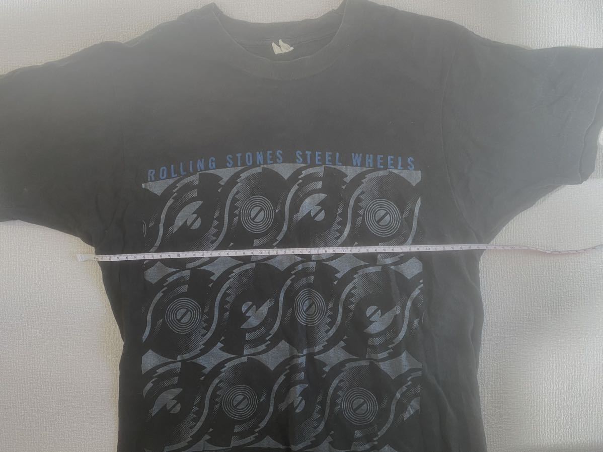 1989年 usa製 ROLLING STONES ローリングストーンズ STELL WHEELS THE NORTH AMERICAN TOUR  ビンテージ Tシャツ Lサイズ