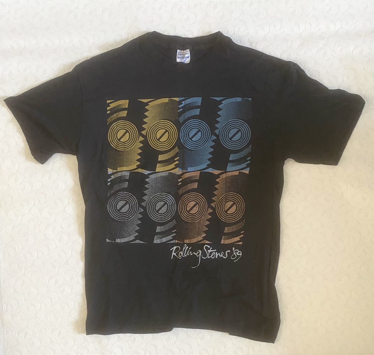 春夏新作モデル 未使用品 1989年 usa製 ROLLING STONES ローリングストーンズ STELL WHEELS THE NORTH AMERICAN TOUR ビンテージ Tシャツ XLサイズ Tシャツ