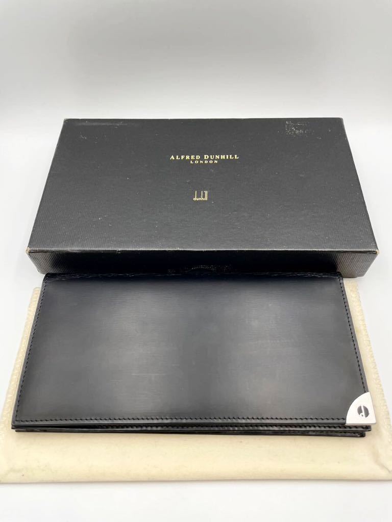 新品・未使用品】ダンヒル 札入れ 長財布 ブラック dunhill 二つ折り-