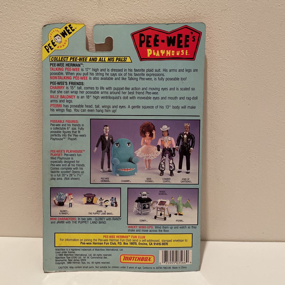 PEE-WEE's PLAY HOUSE フィギュア MATCHBOX【RICARDO】1988_画像10