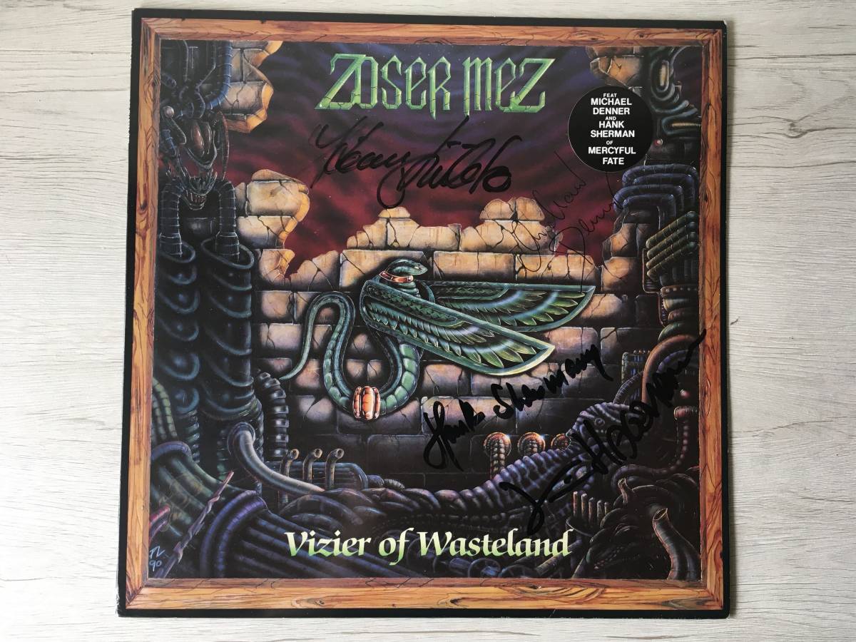 ZOSER MEZ VIZIER OF WASTELAND デンマーク盤　メンバーサイン　MERCYFUL FATE_画像1