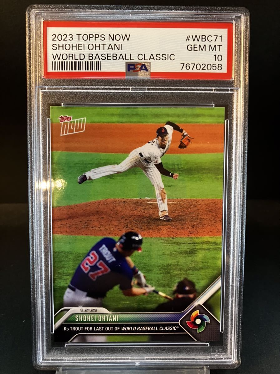 PSA10 Topps Now トップスナウ 大谷翔平 VS マイク・トラウト ワールド