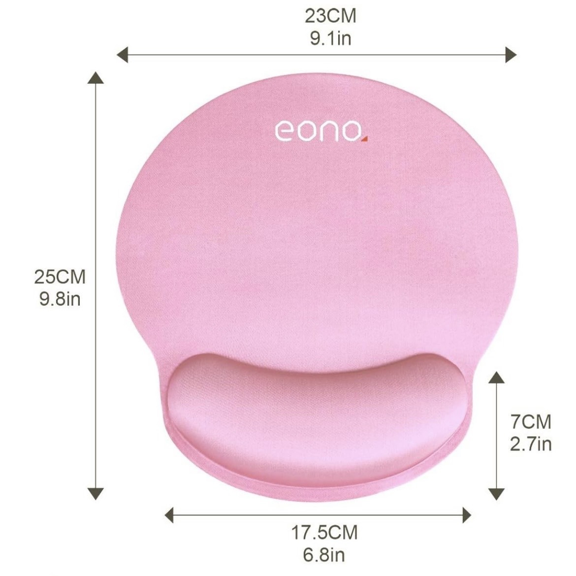 Eono(イオーノ) リストレスト一体型マウスパッド 手首クッション 人間工学 低反発、滑り止め 防水 手首疲労低減 ピンク_画像5
