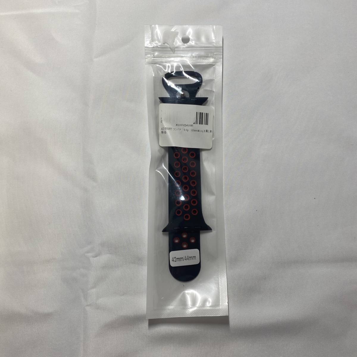  Compatible bruApple Watch band Apple watch series 8 7 6 5 4 3 SE Ultra. correspondence (42mm 44mm 45mm 49mm, black / red )