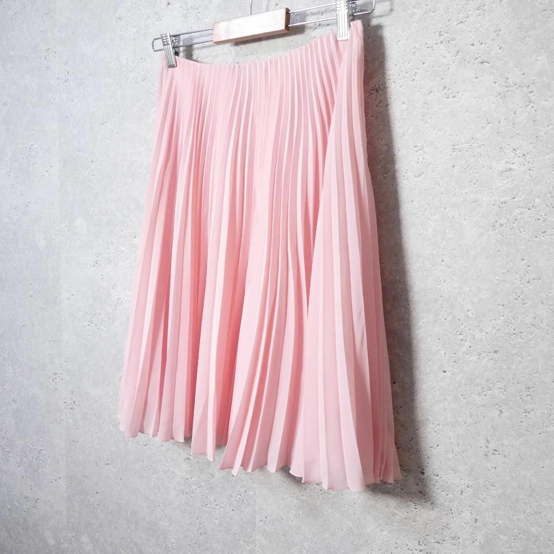 прекрасный товар PRADA Prada размер 38 шифон колени длина midi длина юбка в складку flair юбка розовый 