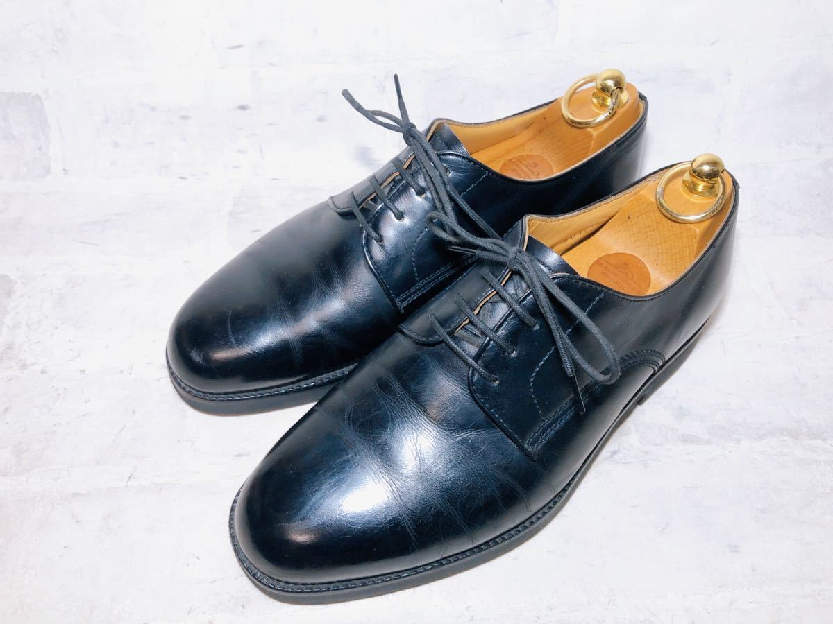 【大人気】BURBERRY バーバリー 上質 プレーントゥ ビジネスシューズ 本革 レザー 黒 24.5cm メンズ　紳士靴