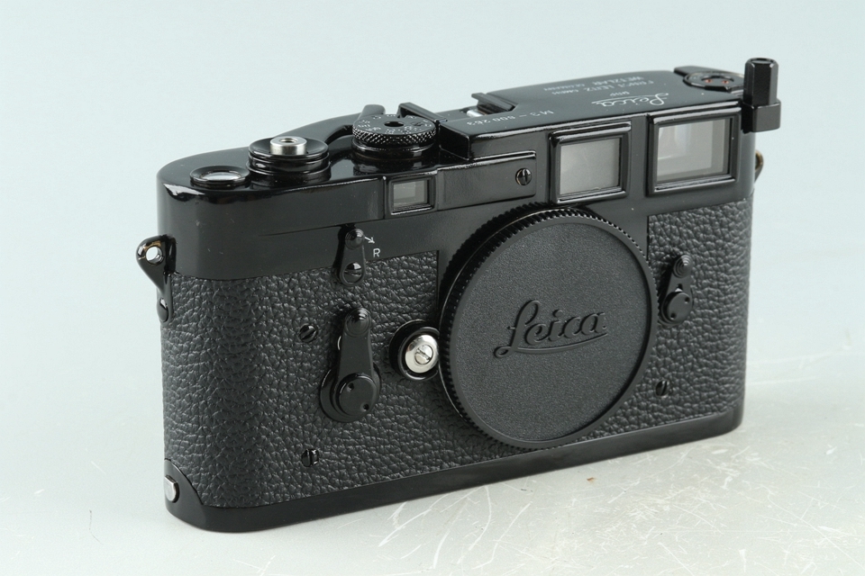 Leica Leitz M3 Repainted Black 35mm Rangefinder Film Camera #36678T_画像2
