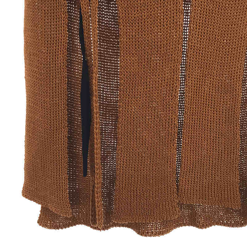 【美品】 malamute / マラミュート | braid slit skirt スカート | S | ライトブラウン | レディース_画像3