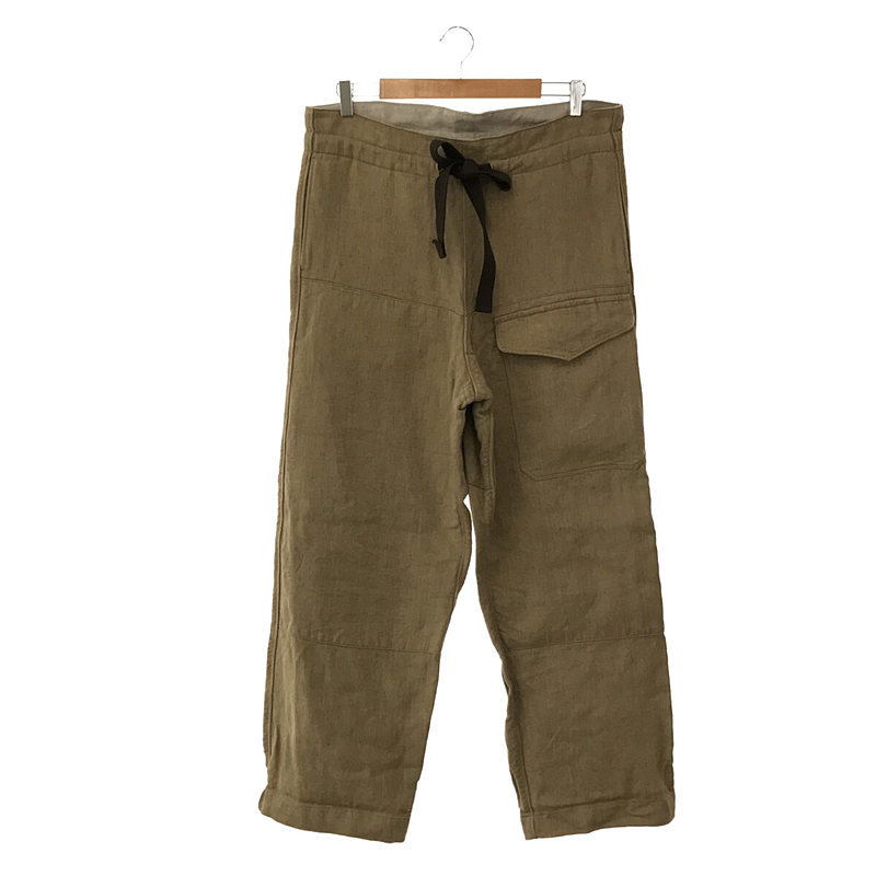 【新品】 sus-sous / シュス | Trousers, MK-1 リネンパンツ | 5 | gray beige | メンズ_画像1