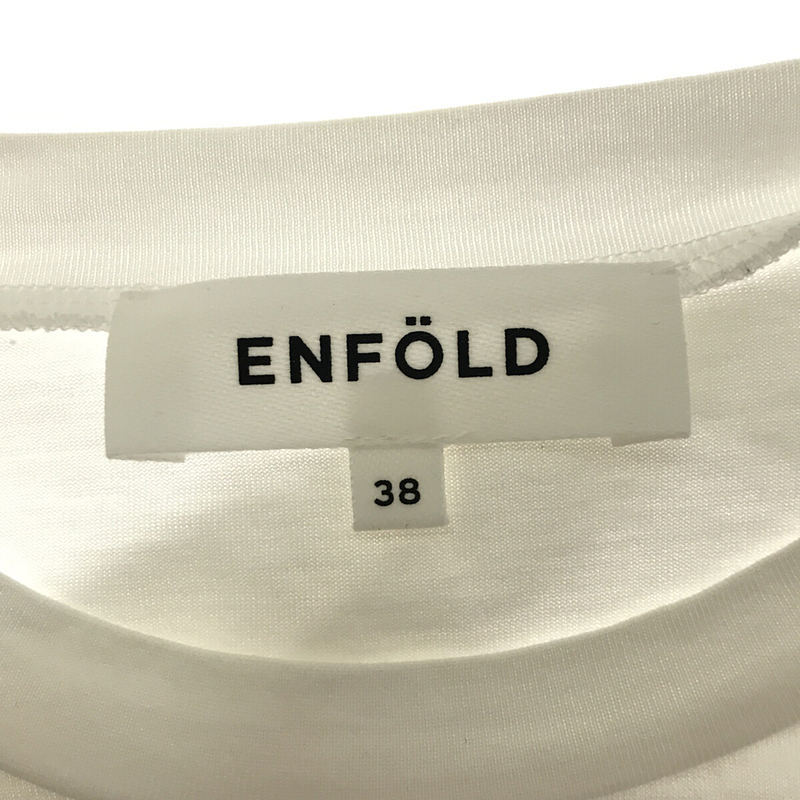 ENFOLD / エンフォルド | 2022SS | STAPLE天竺 Decorative T-SHIRT